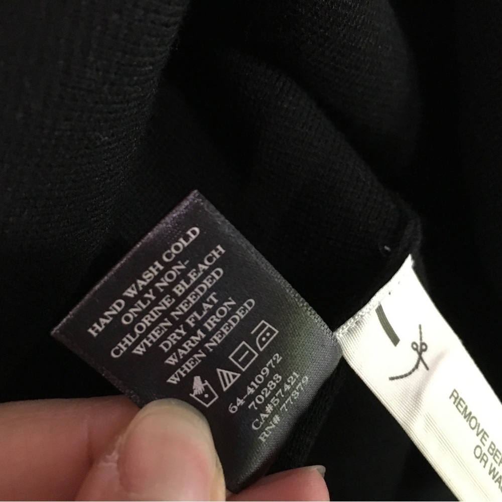 Ann Taylor Knit Tank Dress cutout back in black size s Womens new - Picture 6 of 6
